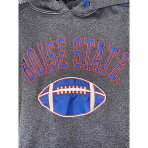 Campus Drive Boise State Broncos Hoodie Sweatshirt Medium Gray Embroidered